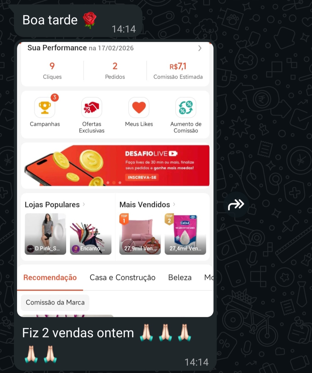 Resultado membro SOS Vídeos