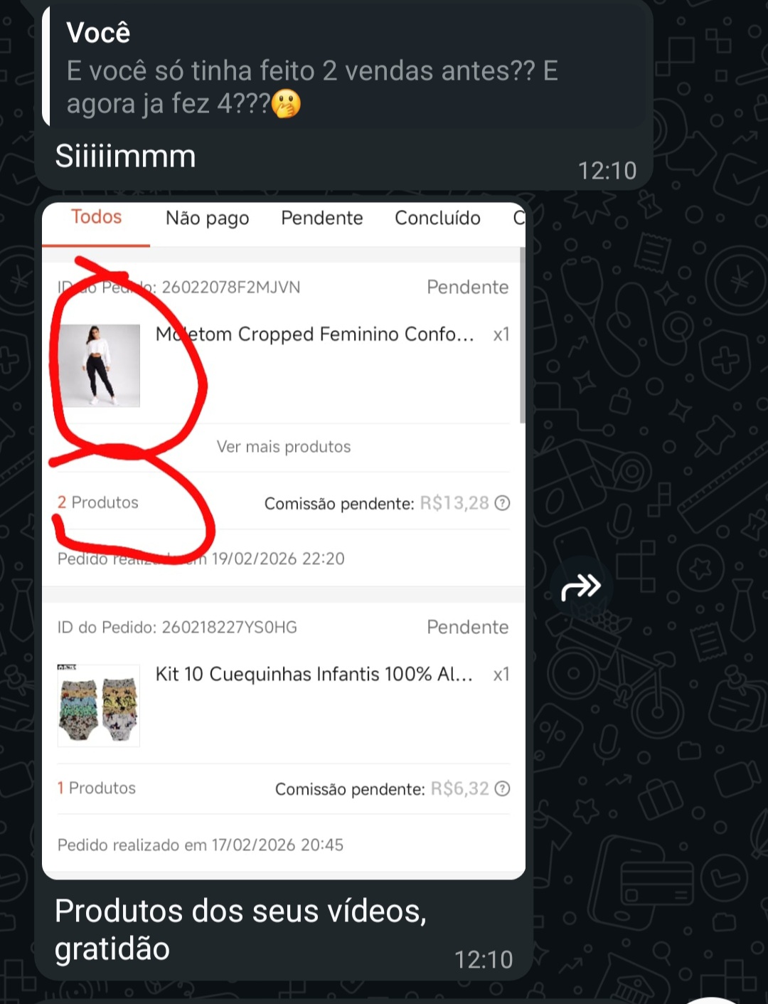 Resultado membro SOS Vídeos